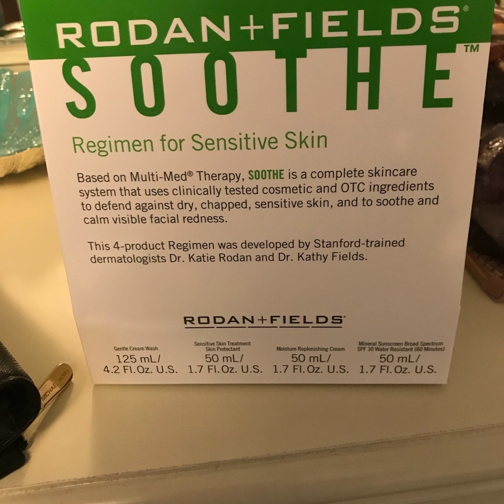 Rodan and Fields Soothe skin care